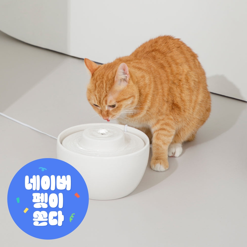 DUIT Duit Wave Pot Cat Dog Ceramic Water Feeder A Type